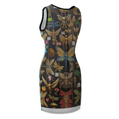 Sleeveless Ladies Tank Dress NZ014 (All-Over Printing)