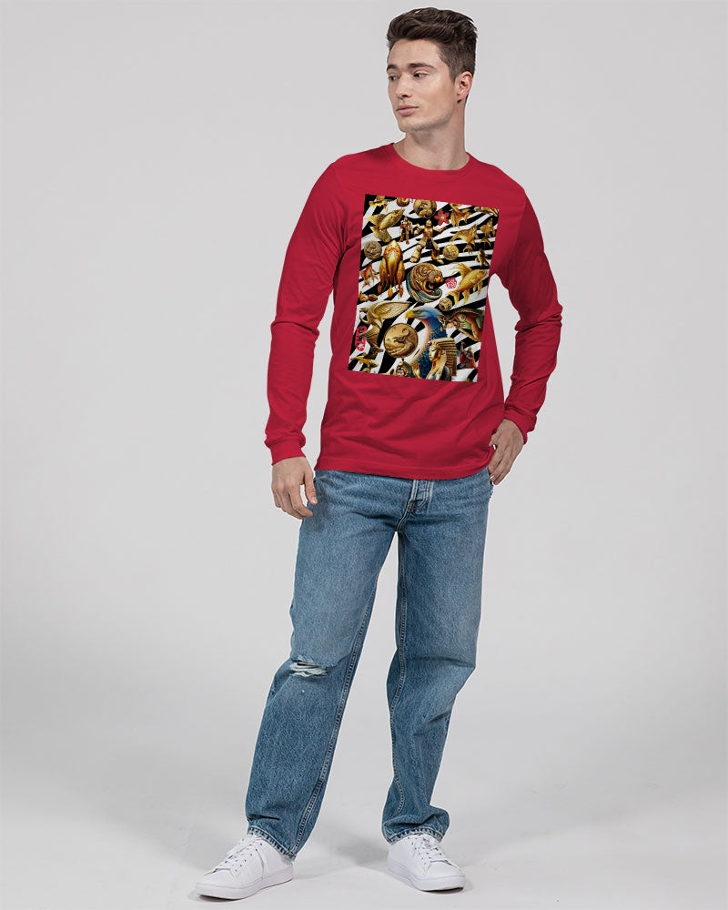 Illustration Abstrak Unisex Jersey Long Sleeve Tee | Bella + Canvas