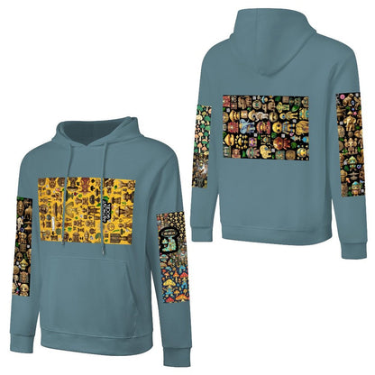 DTF 250gsm Cotton Men's Hoodie with Pocket (Dual-sided+Sleeve Printing)