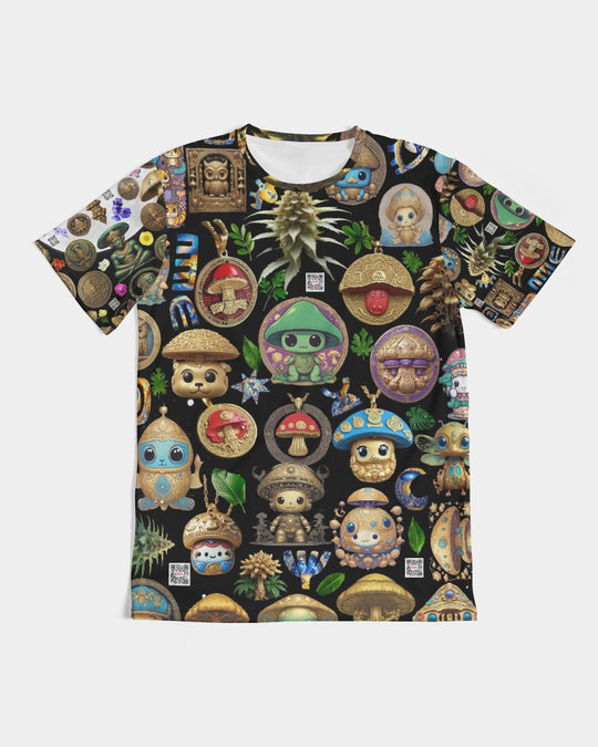 Mushroom Abstak Collection Men's All-Over Print Tee