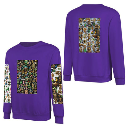 DTF 250gsm Cotton Men's Sweatshirt (Dual-sided+Sleeve Printing)