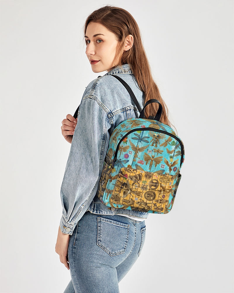 Abstrak dragonfly Mini Canvas Backpack