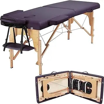 83''/84'' 2 Section Portable Massage Table Professional Facial Bed  Esthetician Lash Beds Ergonomic Folding - Adjustable Height