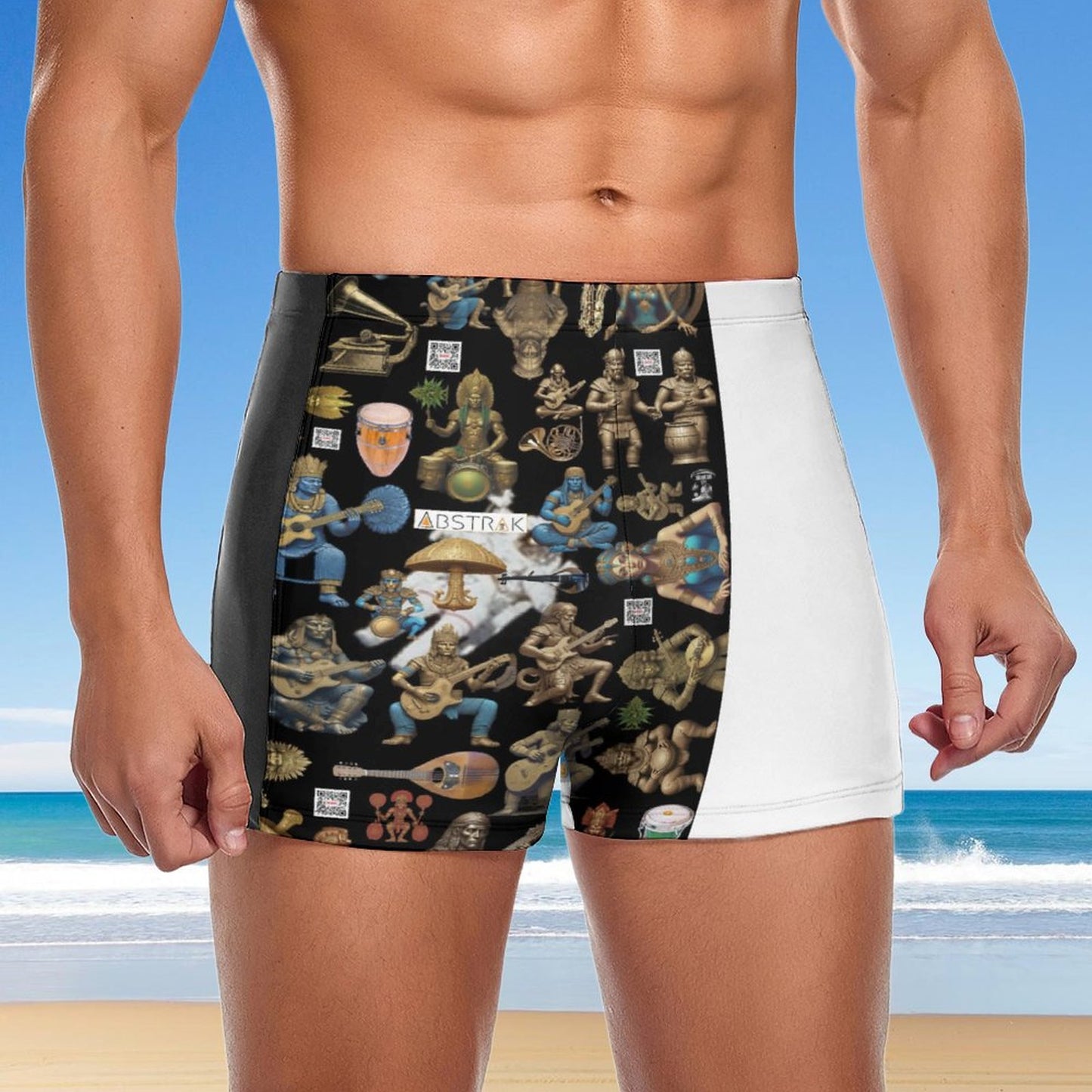 Fashionable Men's  boardshorts Swim Trunks DN003 (All-Over Printing)