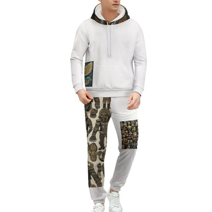 250gsm Imitation Cotton Hoodie & Joggers Set 4T03 (All-Over Printing)