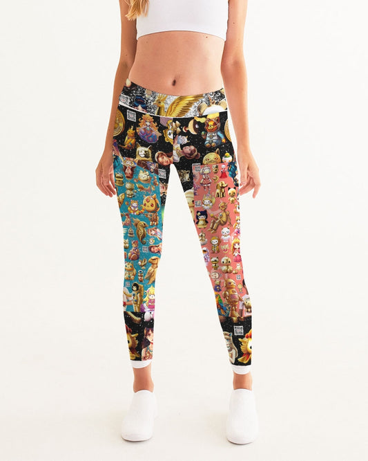 Womens Abstrak Women's All-Over Print Yoga Pants