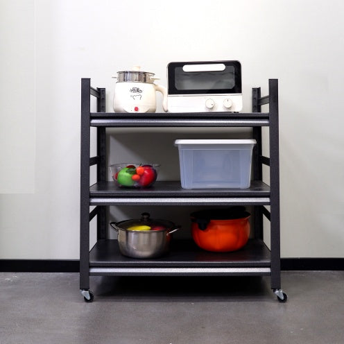 Heavy Duty Storage Shelves Adjustable 5-Tier Metal Shelving Unit With Wheels For 1750LBS Load Kitchen, Garage, Pantry, And More