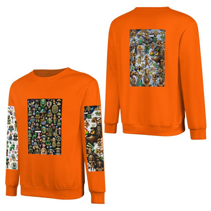 DTF 250gsm Cotton Men's Sweatshirt (Dual-sided+Sleeve Printing)