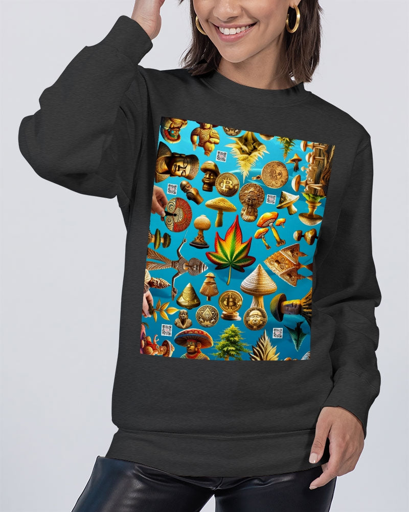 Hybrid Abstrak Unisex Premium Crewneck Sweatshirt | Lane Seven