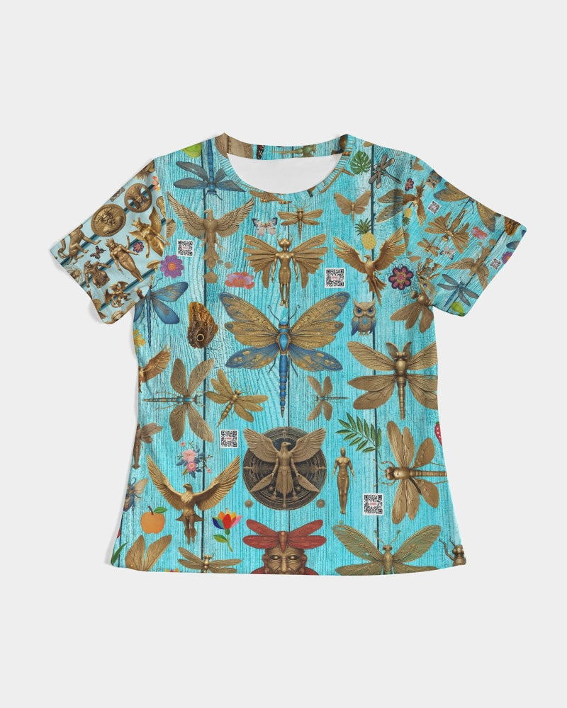 Abstrak dragonfly Women's All-Over Print Tee