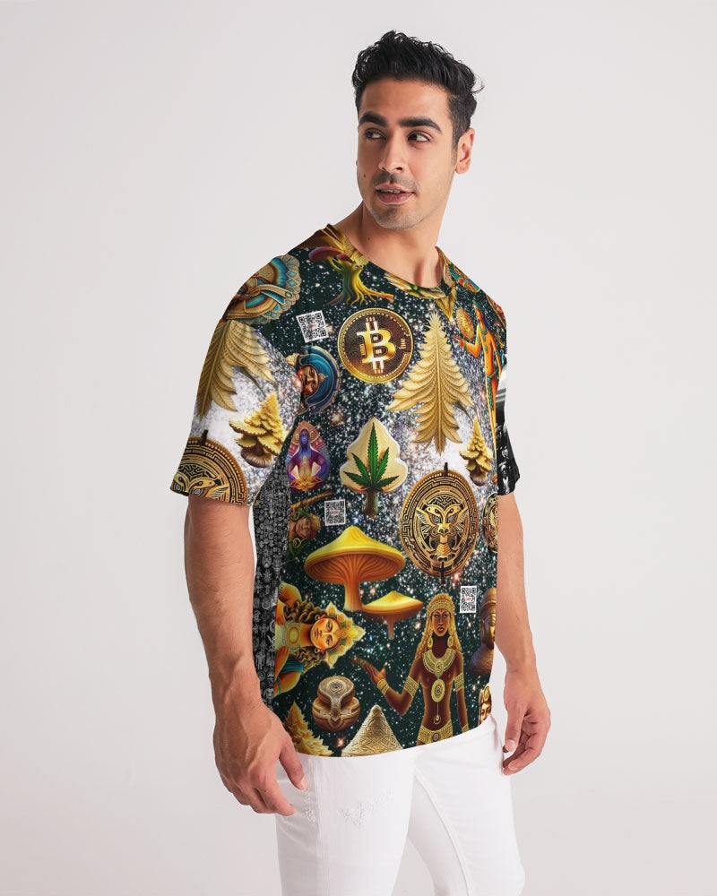 Matrix Vison Men's All-Over Print Premium Heavyweight Tee