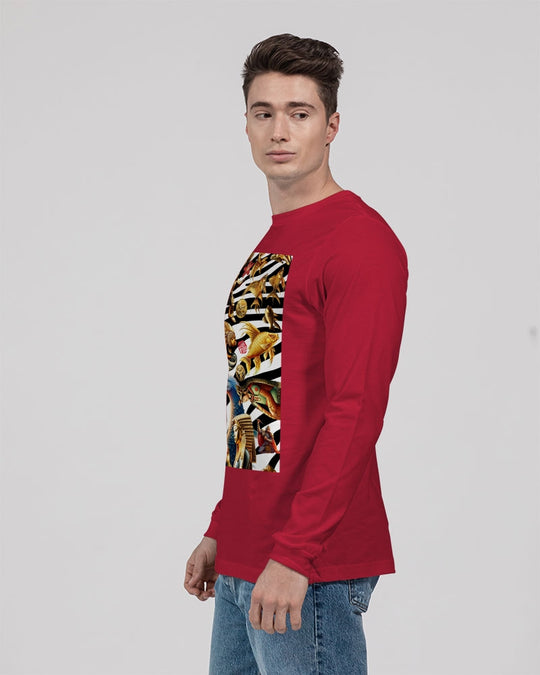 Illustration Abstrak Unisex Jersey Long Sleeve Tee | Bella + Canvas