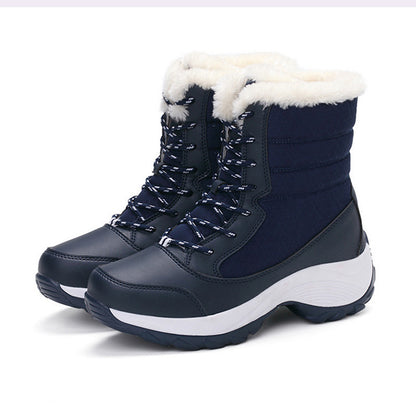 Snow Boots Women Fur Shoes Woman Platform Boots For Women Plush Keep Warm Women's Boots Flat Plus Size Botas Mujer Winter Shoes