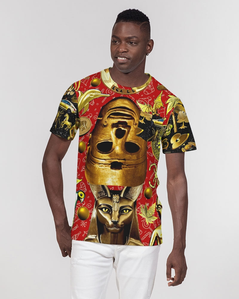 Outer Space Abstrak Men's All-Over Print Pocket Tee