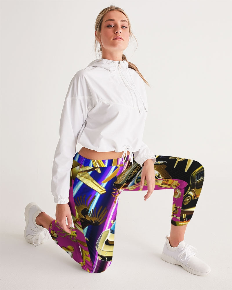 Robotic Abstrak Women's All-Over Print Track Pants