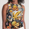 Womens Abstrak Women's All-Over Print Cropped Tank