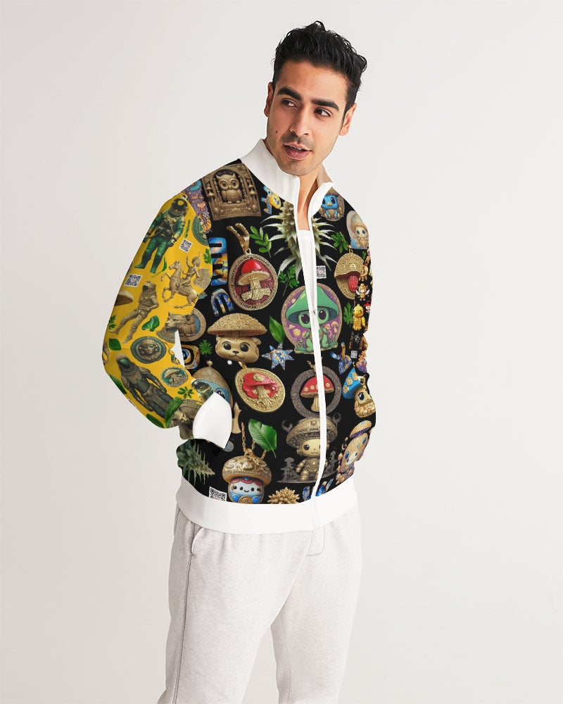 Mushroom Abstak Collection Men's All-Over Print Track Jacket