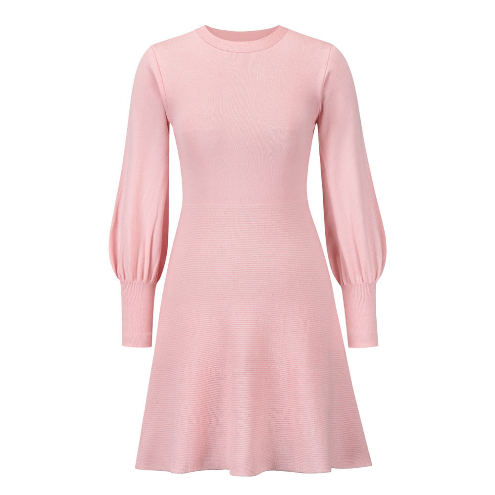 The New Slim Slimming Temperament Base Sweater Skirt