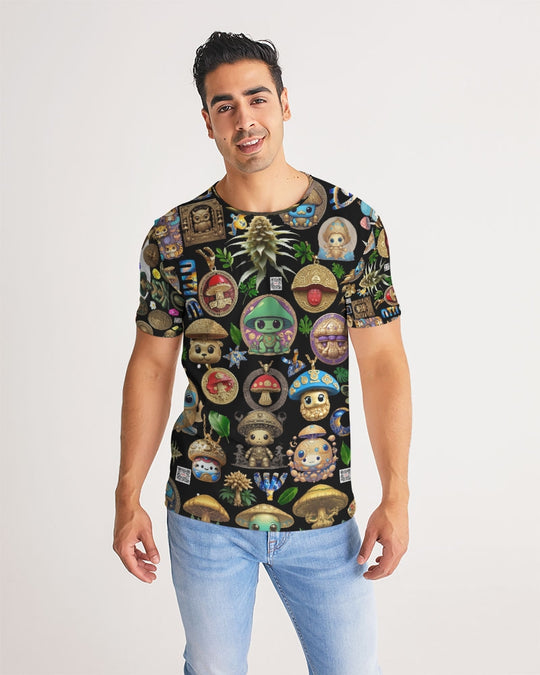 Mushroom Abstak Collection Men's All-Over Print Tee