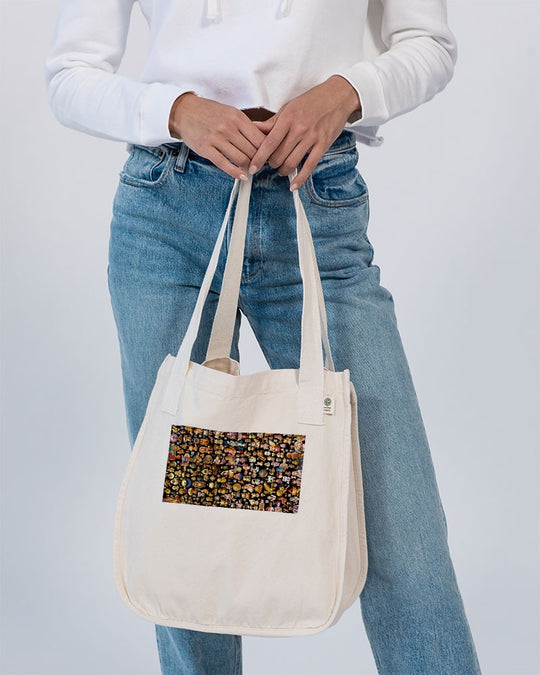 4 Annunaki Abstrak Collection Organic Cotton Canvas Market Tote | Econscious