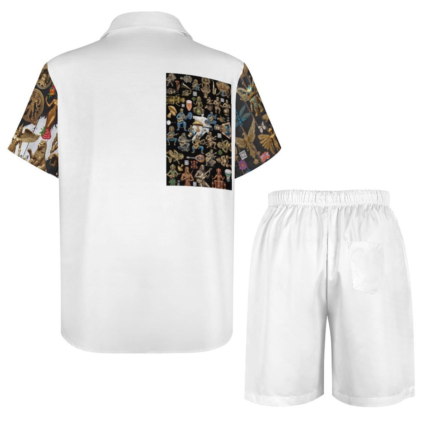 Short Sleeve Shirt and Shorts Set B339D1P (All-Over Printing)