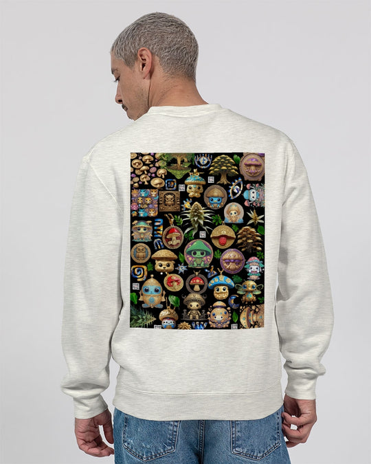 Mushroom Abstak Collection Unisex Premium Crewneck Sweatshirt | Lane Seven