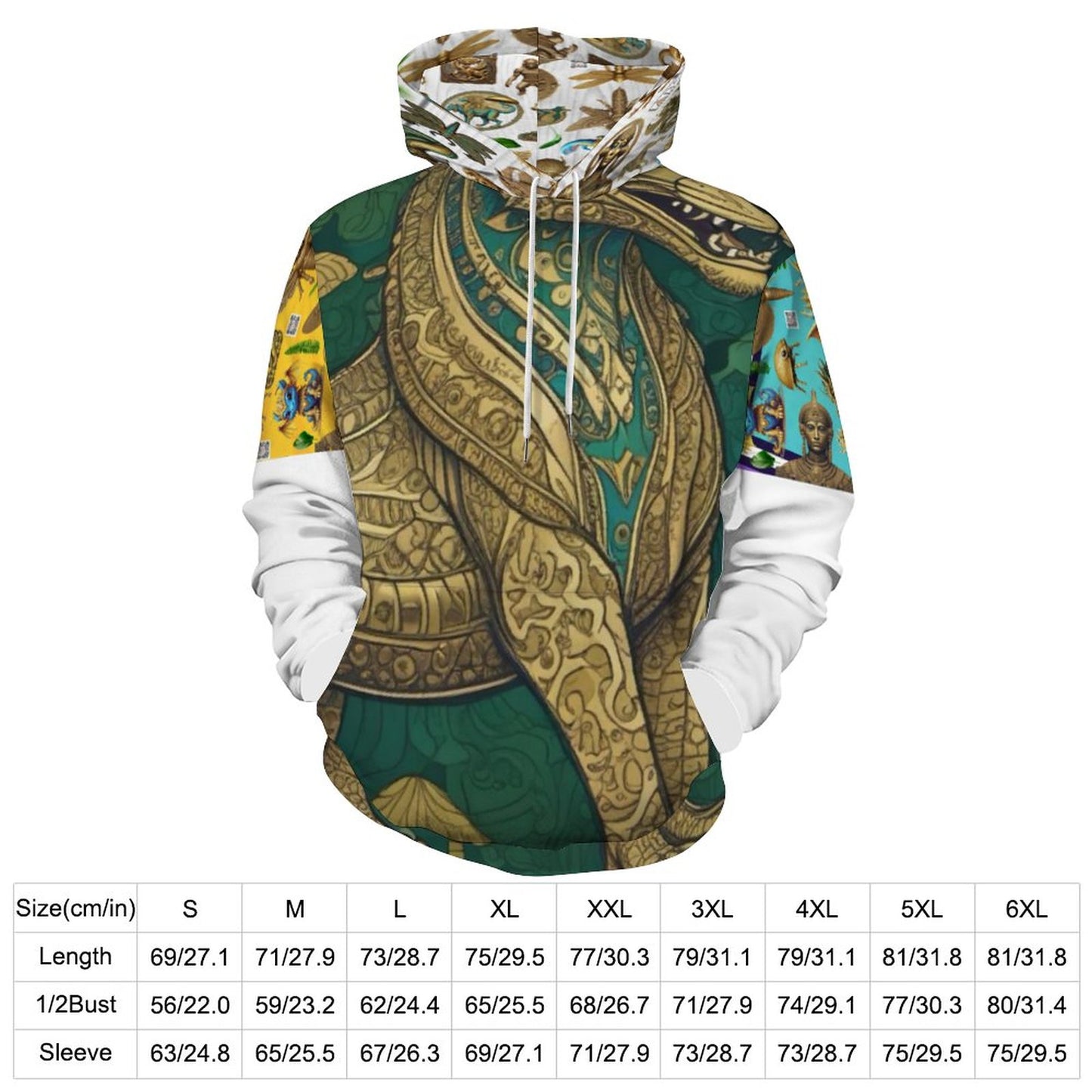 230gsm Men's Cool Hoodie with Double-layer Cap (All-Over Printing)