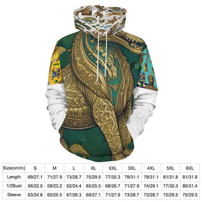 230gsm Men's Cool Hoodie with Double-layer Cap (All-Over Printing)