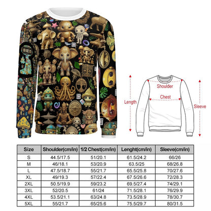 250gsm Round Neck Men's Sweatshirt 4T35 (All-Over Printing)