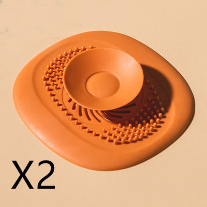 Bathroom Washbasin Drain Hair Catcher Kitchen Sewer Nausea Deodorant Deodorant Cover Seal Insect-proof Sink Floor Drain Cover