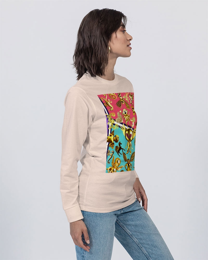 Eye and Face Abstrak Unisex Long Sleeve Tee | Lane Seven