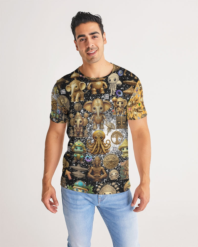 Elephant Collection Men's All-Over Print Tee