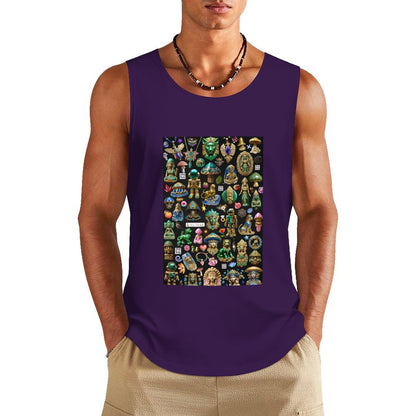 DTF 160gsm Men's Cotton Tank Top BX (Front Printing)