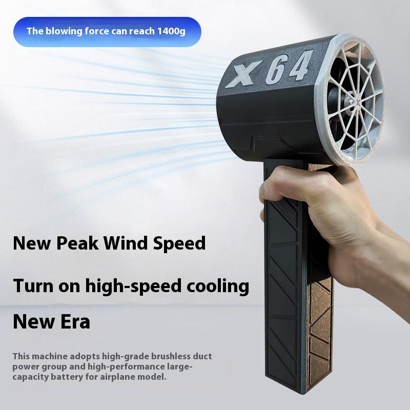 64mm Turbo Fan Wind Power Up To 1400g Handheld Portable Industrial Grade Hair Dryer Car Wash