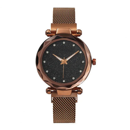 Elegant Timekeeping Accessory Elegant Rhinestone Women's Watch with Quartz Movement Minimalist Metal Design for Ladies