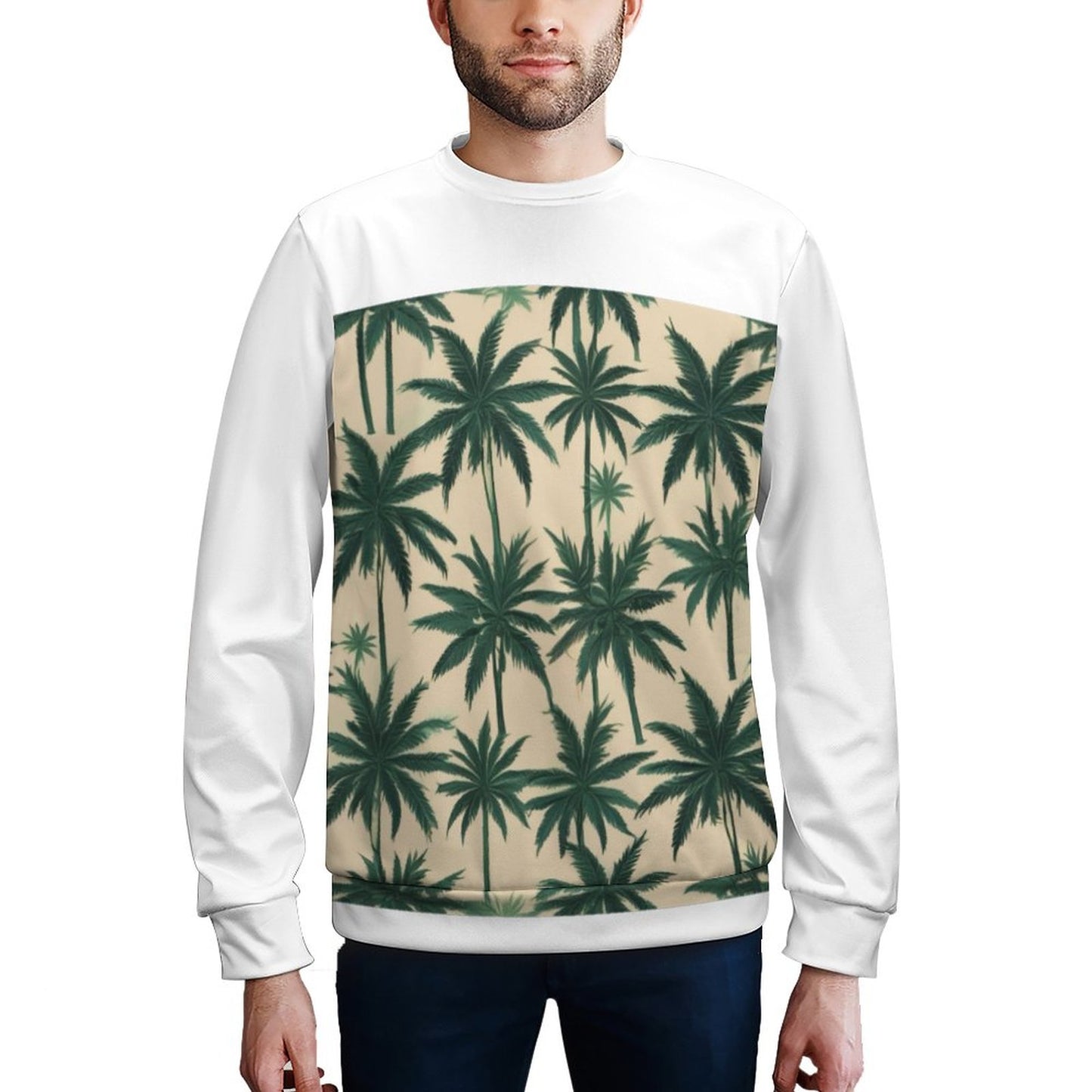 250gsm Round Neck Men's Sweatshirt 4T35 (All-Over Printing)