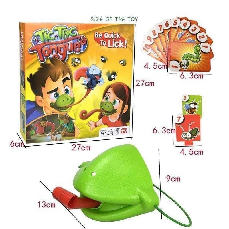 Chameleon Lizard Mask Wagging Tongue Lick Cards Board Game For Children Family Party Toys Funny Desktop Game Toys