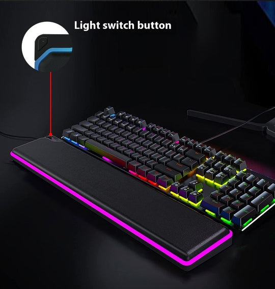 RGB Keyboard Support Wristband High Rebound Luminous Machinery Keyboard Support