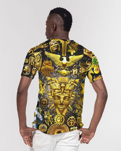 Ancient Abstrak Men's All-Over Print Pocket Tee