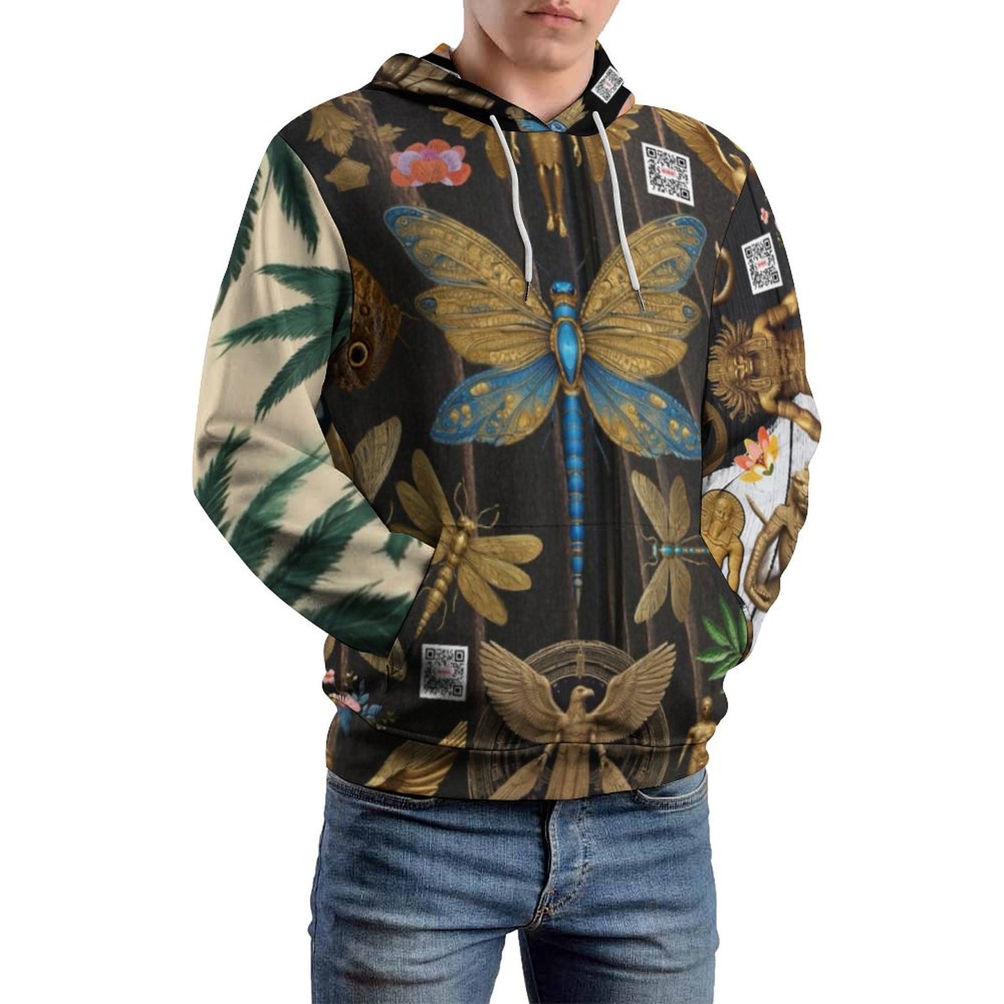 230gsm Men's Cool Hoodie with Double-layer Cap (All-Over Printing)