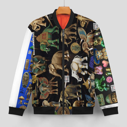 180gsm Zipper Bomber Jacket BMJ (All-Over Printing)