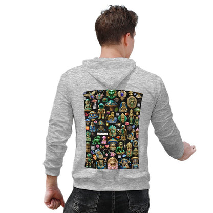 DTG 255gsm Cotton Men's Hoodie Back Print (Back Printing)