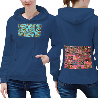 DTG 255gsm Women's Hoodie with Pocket (Dual-sided Printing)