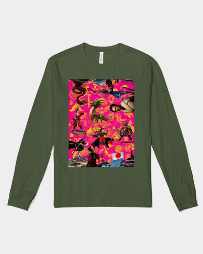 Trendy Abstrak Pattern Unisex Jersey Long Sleeve Tee | Bella + Canvas