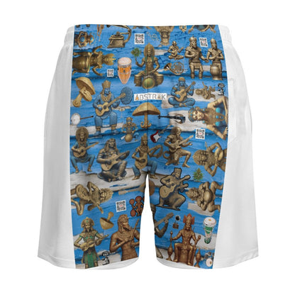 Men's Beach Shorts with 4 Pockets