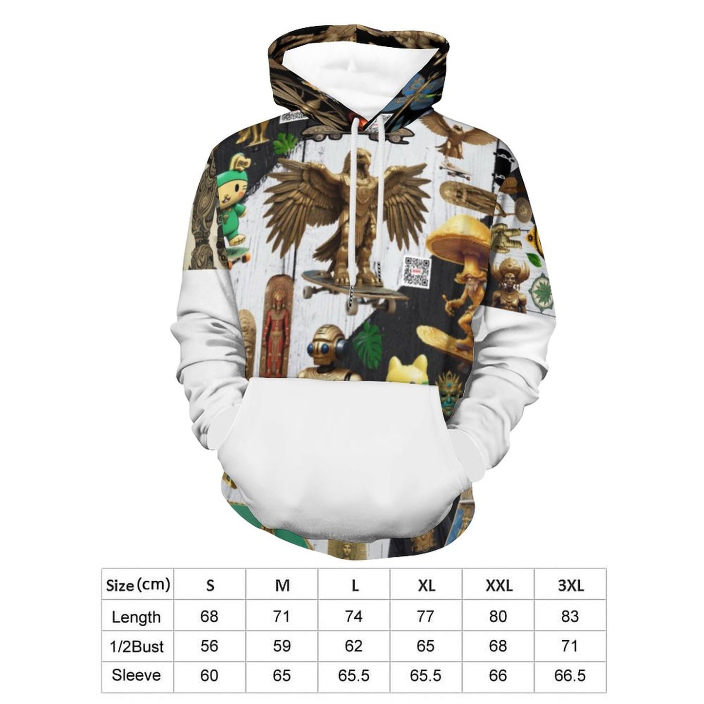 230gsm Printed Hoodie for Men (All-Over Printing)