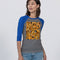 Nature Abstrak Unisex Three-Quarter Sleeve Baseball Tee | Bella + Canvas