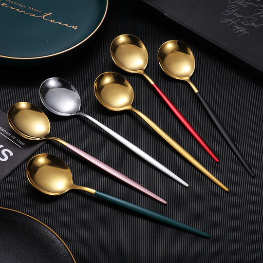 Stainless Steel Coffee Spoon Round Head Spoon