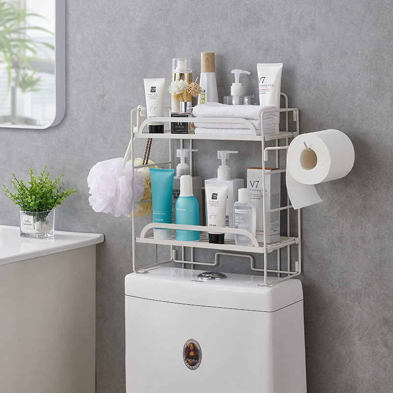 2 Layer Stainless Steel Bathroom Organizer Storage Rack