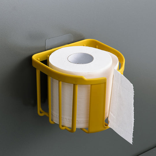 Punch-Free Toilet Paper Shelf Bathroom Kitchen Tissue Box